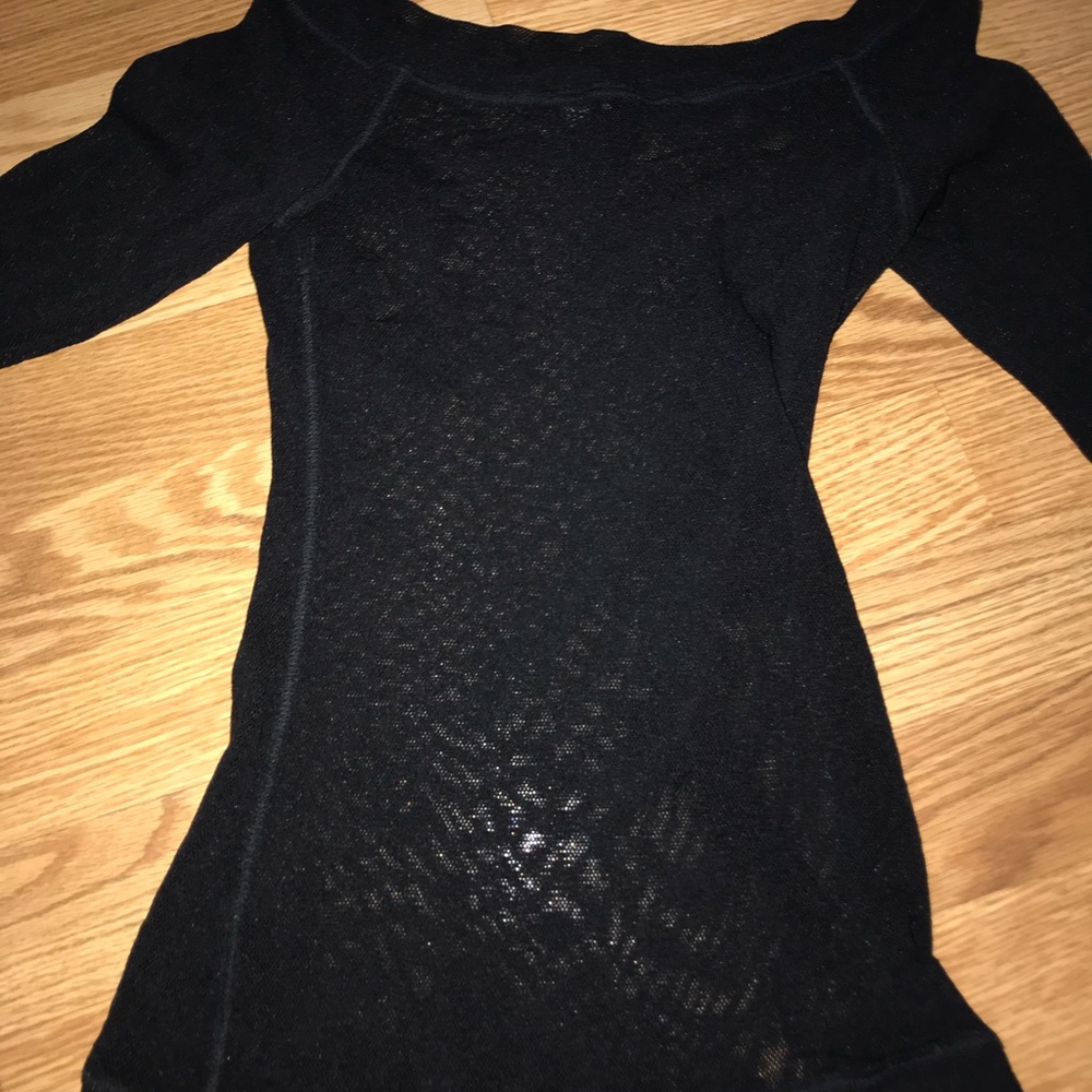 Sheer long sleeve top